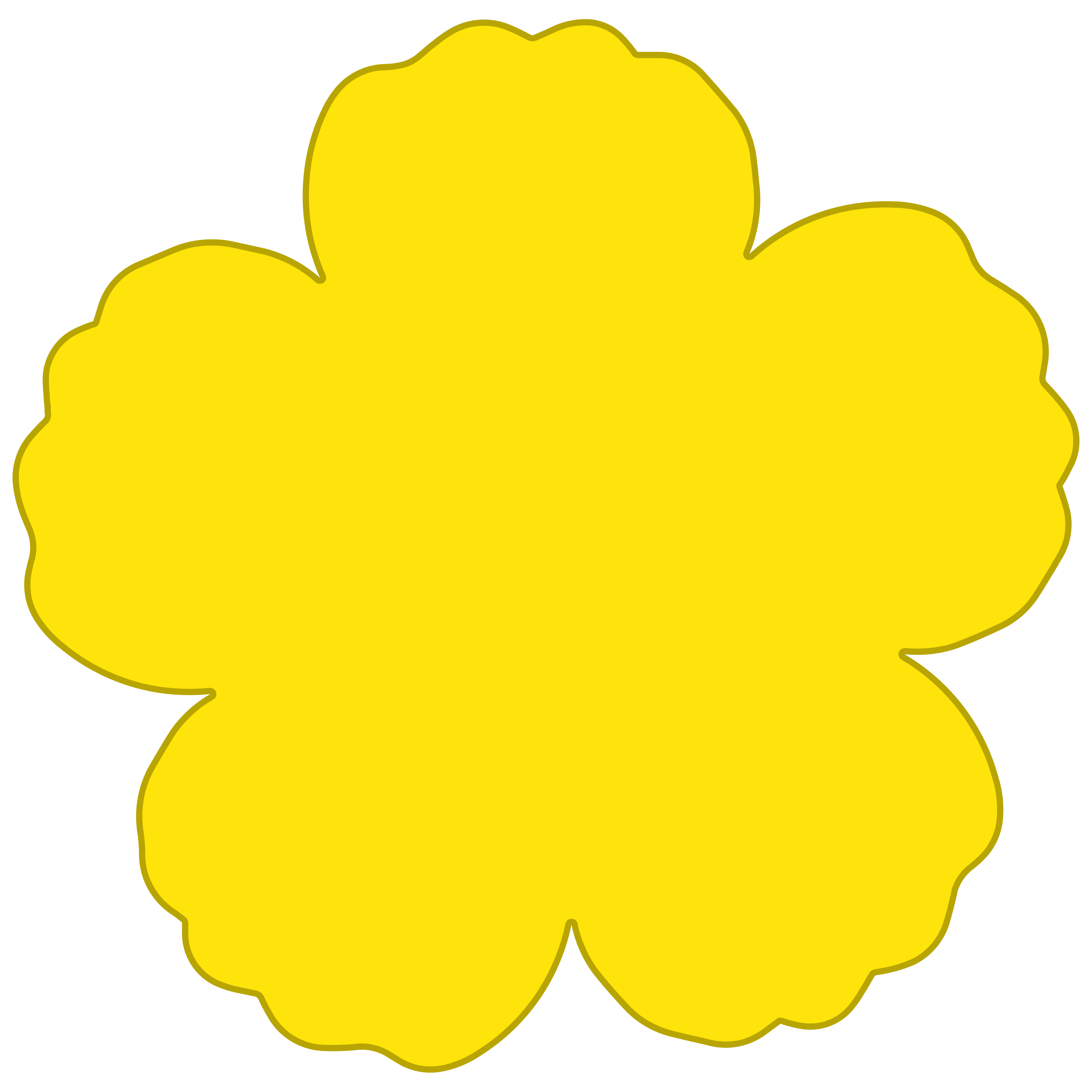 Yellow flower decoration